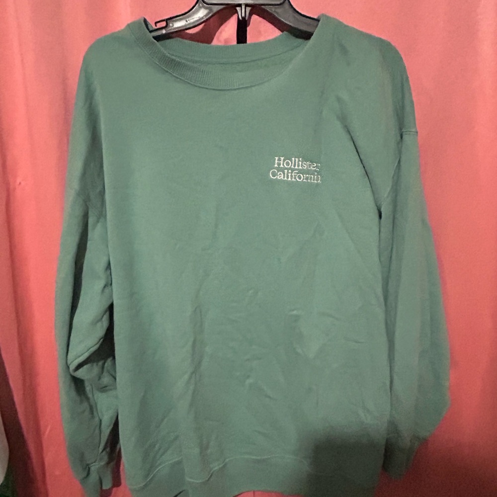 Hollister Teal Fleece Pullover